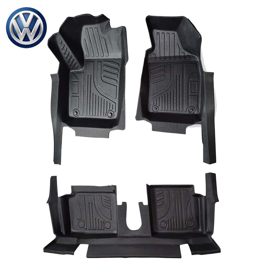 tapis carbon 7d Volkswagen Caddy Avant et Arrière
